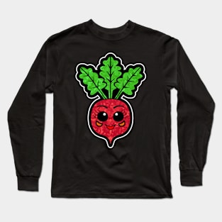 CUTE Beet Funny Veggies Long Sleeve T-Shirt